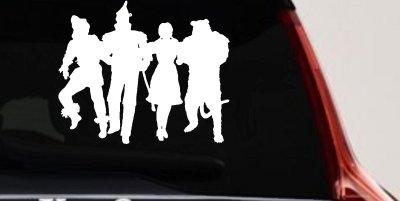 Wizard Of Oz Cartoons Car or Truck Window Vinyl Decal Sticker