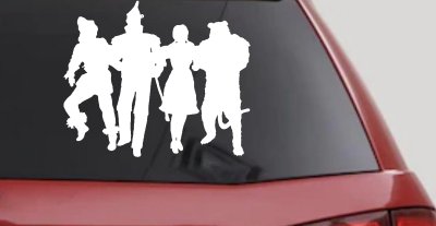 Wizard Of Oz Cartoons Car or Truck Window Vinyl Decal Sticker
