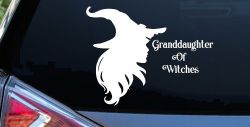 Granddaughter of Witches Gothic Halloween Car or Truck Window Decal Sticker