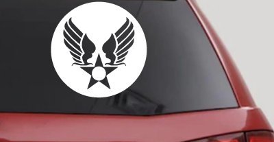 Army Air Corps Crest  Military Car or Truck Window Vinyl Decal Sticker