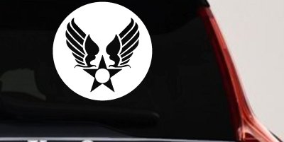 Army Air Corps Crest  Military Car or Truck Window Vinyl Decal Sticker