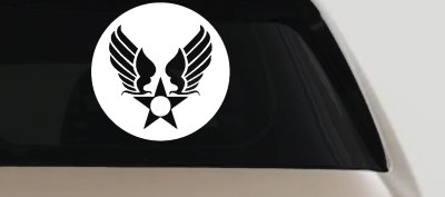 Army Air Corps Crest  Military Car or Truck Window Vinyl Decal Sticker