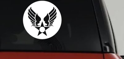 Army Air Corps Crest  Military Car or Truck Window Vinyl Decal Sticker