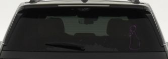 Tweety Birds Granny Cartoons Car or Truck Window Decal Sticker (Violet)