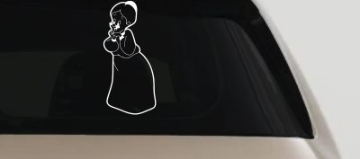 Tweety Birds Granny Cartoons Car or Truck Window Vinyl Decal Sticker