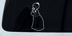 Tweety Birds Granny Cartoons Car or Truck Window Decal Sticker (White)