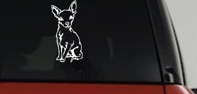Chihuahua dog Car or Truck Window Vinyl Decal Sticker