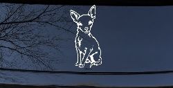 Chihuahua dog Car or Truck Window Decal Sticker