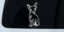 Chihuahua dog Car or Truck Window Decal Sticker