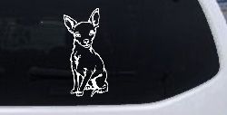 Chihuahua dog Car or Truck Window Decal Sticker