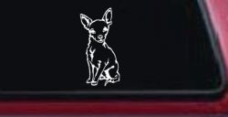 Chihuahua dog Car or Truck Window Decal Sticker