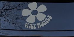 MILF Mobile Funny Car or Truck Window Decal Sticker (Telegrey)