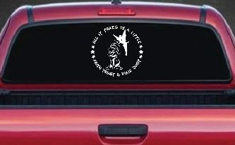 Tinkerbell Tinker Bell and Grumpy Faith Trust and Pixie Dust Cartoons Car or Truck Window Decal Sticker