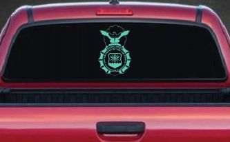 Department Of The Air Force Security Forces With Eagle Military Car or Truck Window Decal Sticker (Mint)