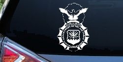 Department Of The Air Force Security Forces With Eagle Military Car or Truck Window Decal Sticker