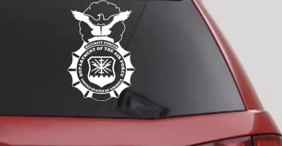 Department Of The Air Force Security Forces With Eagle Military Car or Truck Window Vinyl Decal Sticker