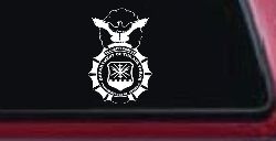 Department Of The Air Force Security Forces With Eagle Military Car or Truck Window Decal Sticker