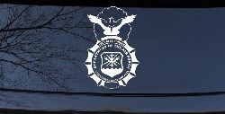 Department Of The Air Force Security Forces With Eagle Military Car or Truck Window Decal Sticker