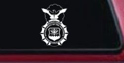 Department Of The Air Force Security Forces With Eagle Military Car or Truck Window Decal Sticker