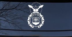 Department Of The Air Force Security Forces With Eagle Military Car or Truck Window Decal Sticker
