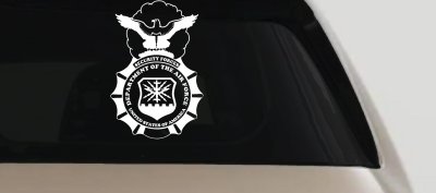 Department Of The Air Force Security Forces With Eagle Military Car or Truck Window Vinyl Decal Sticker