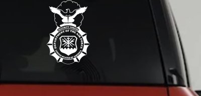 Department Of The Air Force Security Forces With Eagle Military Car or Truck Window Vinyl Decal Sticker