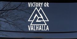 Viking Victory or Valhalla with Valknut Military Car or Truck Window Decal Sticker