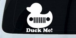 Duck Me Rubber Duck Off Road Car or Truck Window Decal Sticker