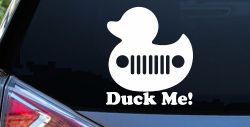 Duck Me Rubber Duck Off Road Car or Truck Window Decal Sticker