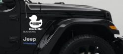 Duck Me Rubber Duck Off Road Car or Truck Window Decal Sticker (White)