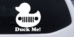 Duck Me Rubber Duck Off Road Car or Truck Window Decal Sticker