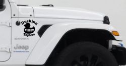 Ducking Topless Rubber Duck Off Road Car or Truck Window Decal Sticker (Black)