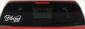 Blessed MiMi Car or Truck Window Decal Sticker (White)