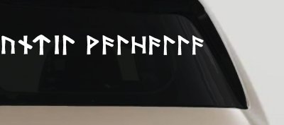 Viking Elder Futhark Until Valhalla Military Car or Truck Window Vinyl Decal Sticker