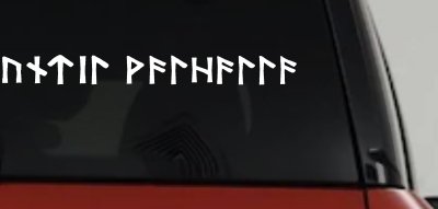 Viking Elder Futhark Until Valhalla Military Car or Truck Window Vinyl Decal Sticker