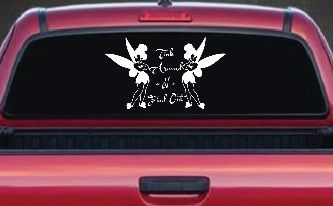 Tink Around N Find Out Tinkerbell Car or Truck Window Decal Sticker