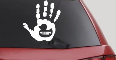 Muddy Wave Hand with Rubber Duck Off Road Car or Truck Window Vinyl Decal Sticker
