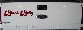 Black Betty Car or Truck Window Decal Sticker (Purple Red)