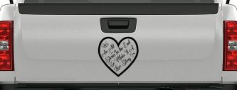 We are all Stories Make it a Love Story Car or Truck Window Decal Sticker (Black)