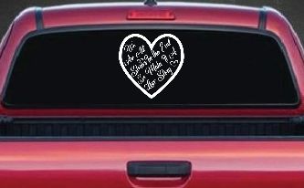We are all Stories Make it a Love Story Car or Truck Window Decal Sticker