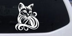 Swirl Cat Car or Truck Window Decal Sticker