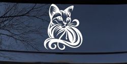 Swirl Cat Car or Truck Window Decal Sticker