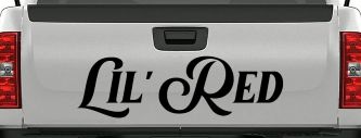Lil Red Car or Truck Window Decal Sticker (Black)