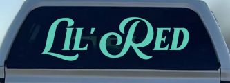 Lil Red Car or Truck Window Decal Sticker (Mint)