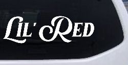 Lil Red Car or Truck Window Decal Sticker