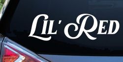 Lil Red Car or Truck Window Decal Sticker
