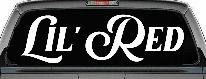 Lil Red Car or Truck Window Decal Sticker