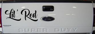 Lil Red Car or Truck Window Decal Sticker (Black)