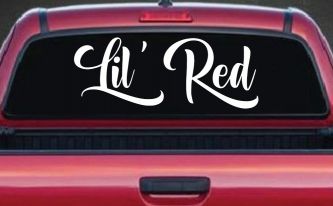Lil Red Car or Truck Window Decal Sticker