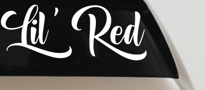 Lil Red Car or Truck Window Vinyl Decal Sticker